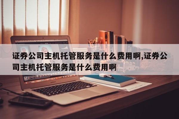 证券公司主机托管服务是什么费用啊,证券公司主机托管服务是什么费用啊